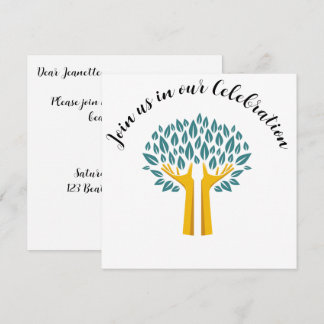 Inspirational Tree of Life Cancer Survivor Party Invitation