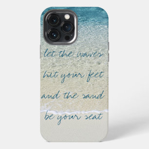 Inspirational Turquoise Blue Ocean Surf Waves iPhone 13 Pro Max Case