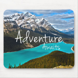 Inspirational Typography Adventure Awaits Mouse Pad