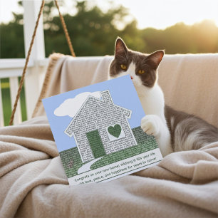 Inspirational Typography for New Homeowner Card