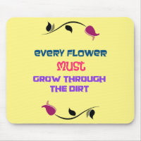 Inspirational Typography Quote with Flower Drawing