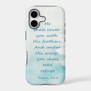 Inspirational Uplifting Psalm 91:4 Under His Wings