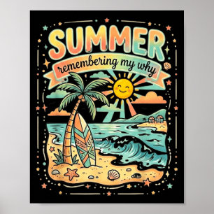 Inspirational vacation break relax travel poster