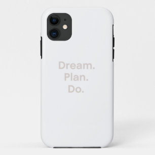 Inspirational Wall Art – "Dream. Plan. Do." – Mini Case-Mate iPhone Case
