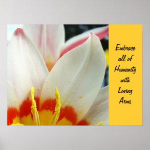 Inspirational Wellness Art Embrace Humanity Love Poster