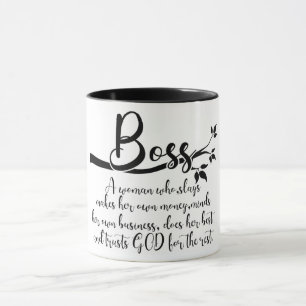 Inspirational Woman Boss Definition Mug