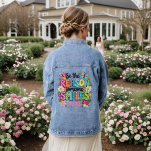 Inspirational Women’s Denim Jacket – Empowering Qu