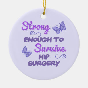 Inspirational Women’s Hip Surgery Ceramic Tree Decoration