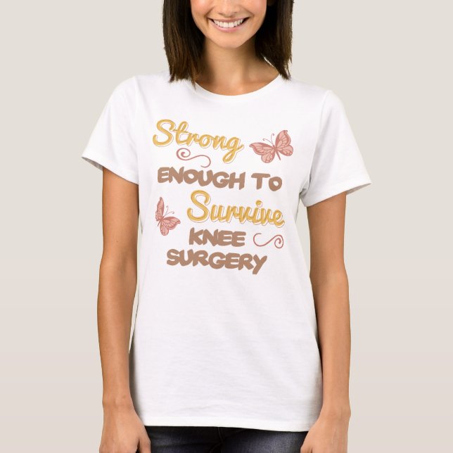 Inspirational Women’s Knee Surgery T-Shirt (Front)