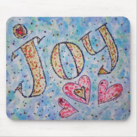 Inspirational Word "Joy" Mousepad