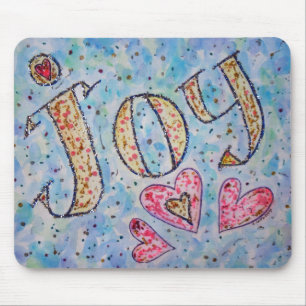 Inspirational Word "Joy" Mousepad