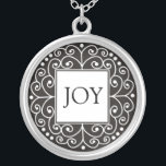 Inspirational Word - JOY Pendant<br><div class="desc">Wear a word pendant with the inspirational word JOY to motivate and inspire yourself or give it as a unique and memorable gift for your family and friends.The message necklace with the original designs combine inspiration with beauty . You can also customise the sterling silver pendant with your favourite inspirational...</div>