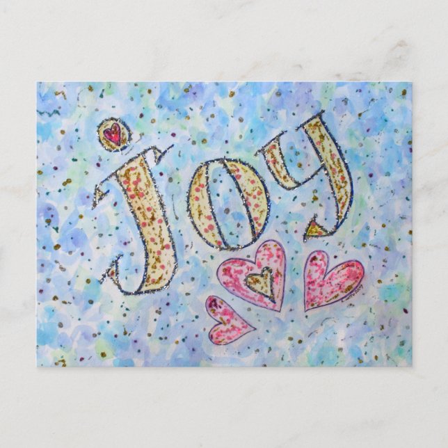 Inspirational Word "Joy" Postcard (Front)