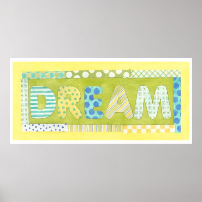 Inspirational Words by Megan Meagher | Dream Poster (Front)