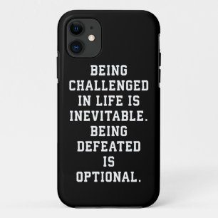 Inspirational Words - Challenge vs Defeat Case-Mate iPhone Case