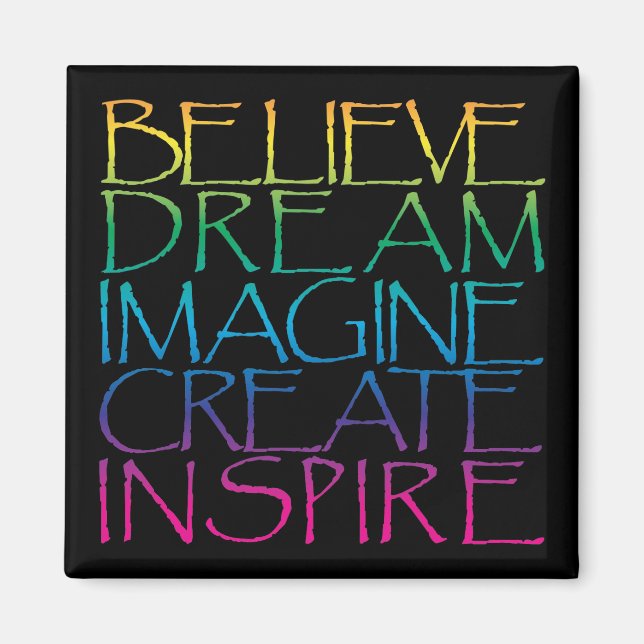 Inspirational Words Magnet (Front)