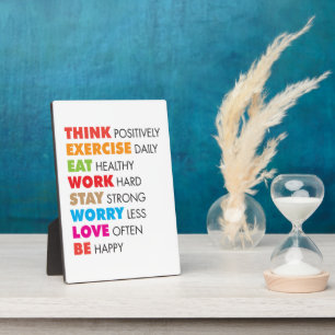 Inspirational Words - Motivational Plaque