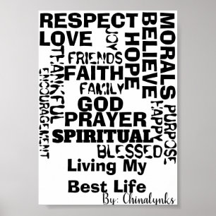 INSPIRATIONAL WORDS On CANVAS Poster