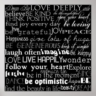 Inspirational Words Poster