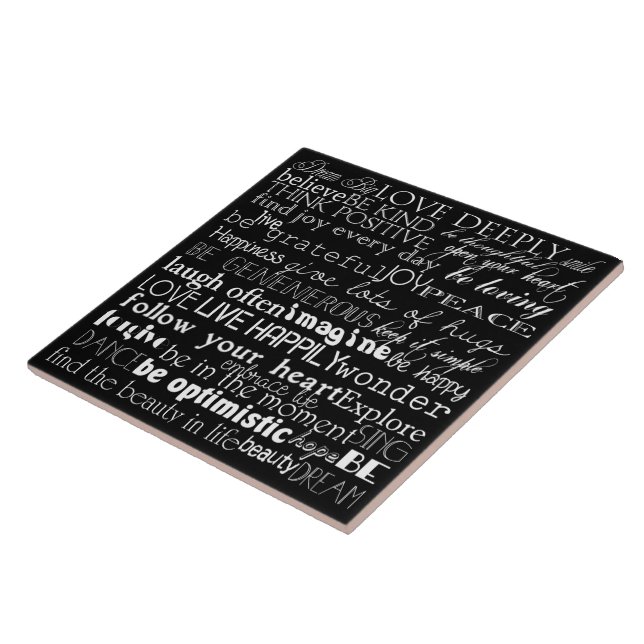 Inspirational Words Tile (Side)