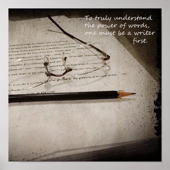Inspirational Writer Poster (Front)
