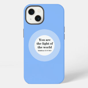 Inspirational You are the light of the World Blue iPhone 13 Case