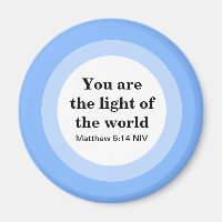 Inspirational You are the light of the World Blue