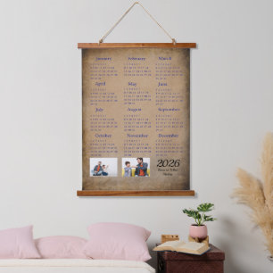 Inspire 2026 – Motivational Wall Calendar Hanging Tapestry