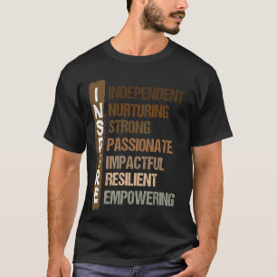 Inspire Acronym Melanin Empowerment Black History T-Shirt