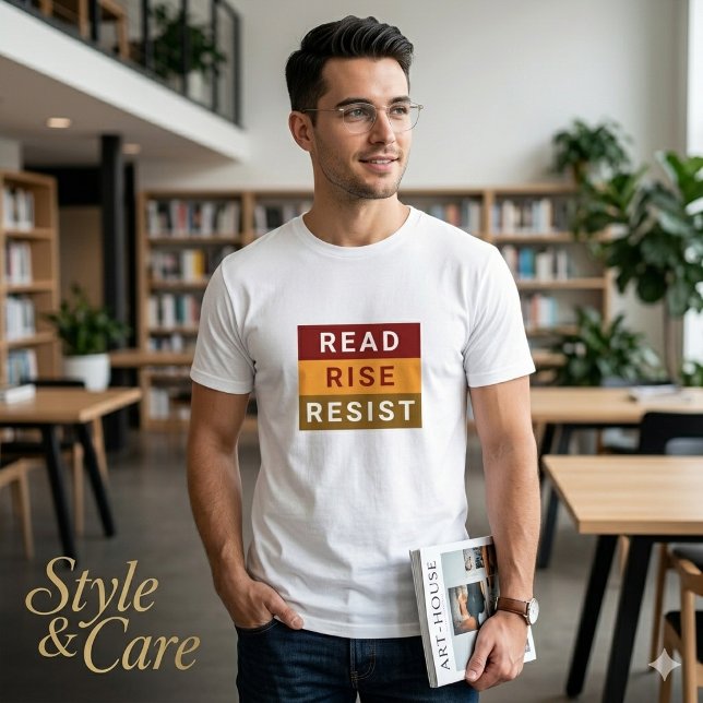 Inspire Action Read Rise Resist Tee for Men (Inspire Action Read Rise Resist Tee for Men)