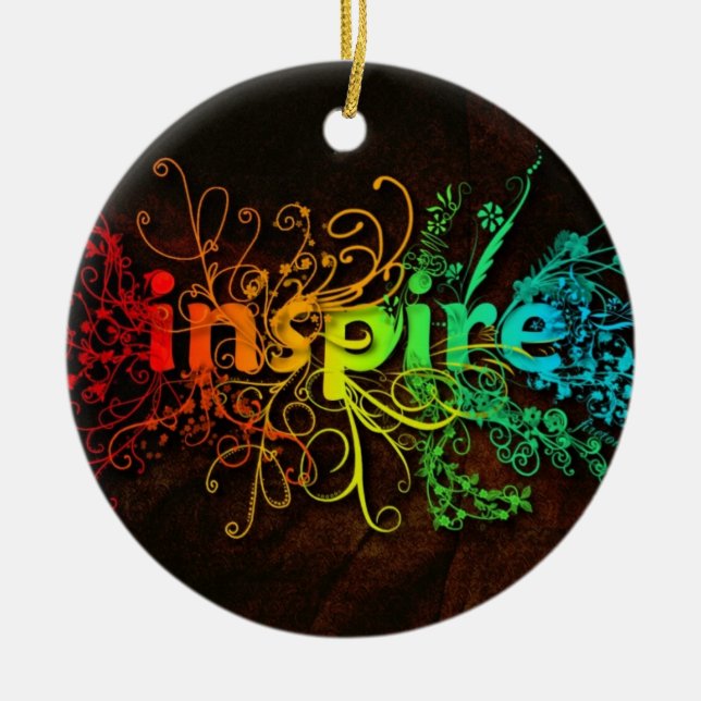 Inspire Ceramic Tree Decoration (Front)