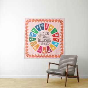 Inspire Change & Sustainability Goals Poster Tapestry