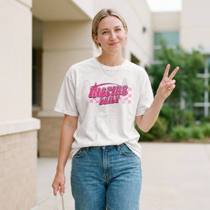 Inspire Daily Pink Retro Teacher Appreciation T-Shirt