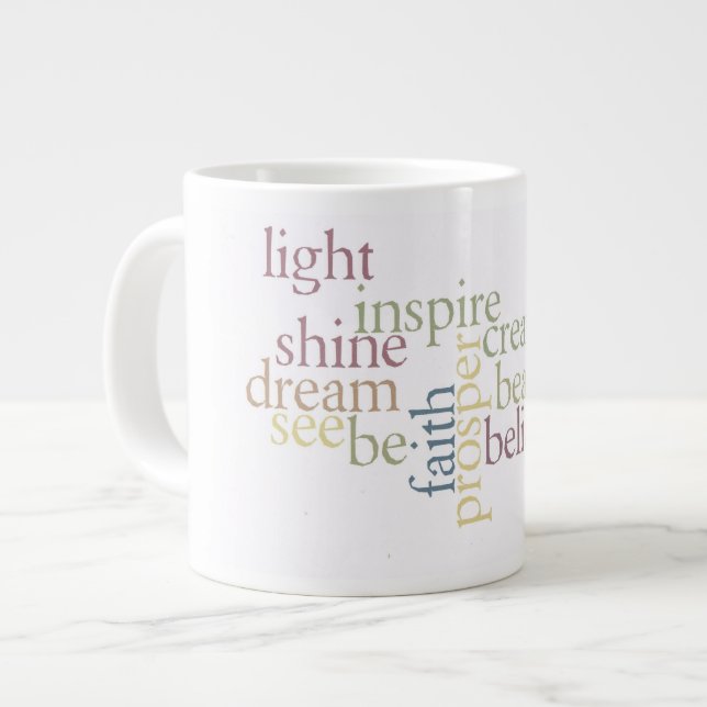 Inspire Faith Large Coffee Mug (Front Left)