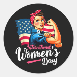 Inspire Inclusion 8 March International Classic Round Sticker