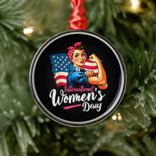 Inspire Inclusion 8 March International Metal Tree Decoration