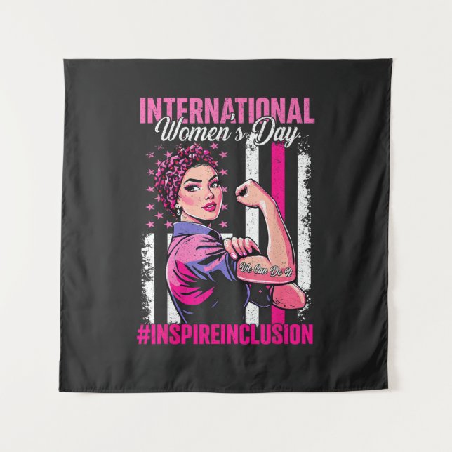 Inspire Inclusion 8 March International  Tapestry (Front)