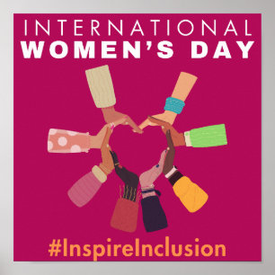 Inspire Inclusion Internarional Women's Day Poster