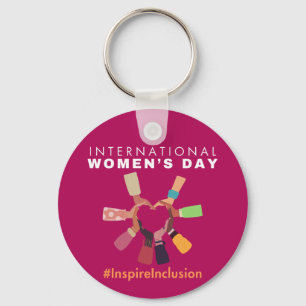 Inspire Inclusion International Women's Day Key Ring