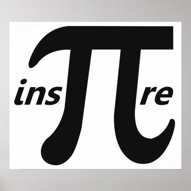 Inspire Inspirational Pi Symbol Poster (Front)