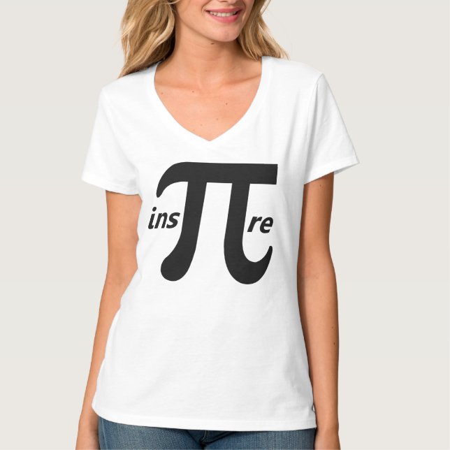 Inspire Inspirational Pi Symbol T-Shirt (Front)