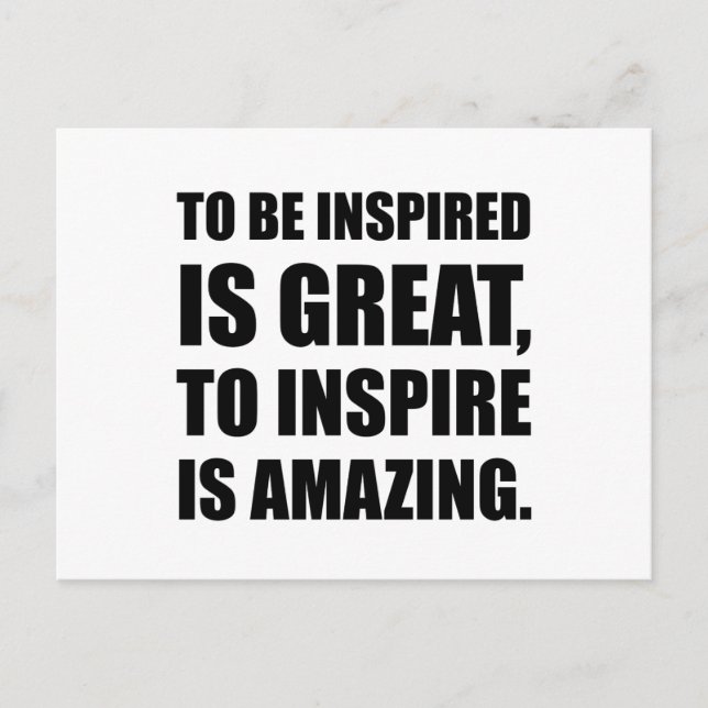 Inspire Is Amazing Postcard (Front)