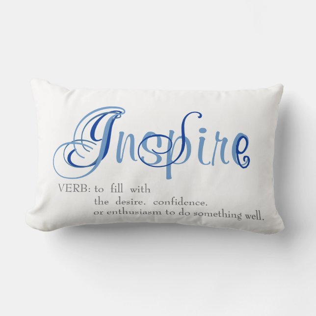 Inspire Lumbar Throw Pillow (Front)