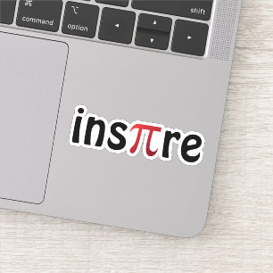 Inspire Math Geek Black Red Pi Day