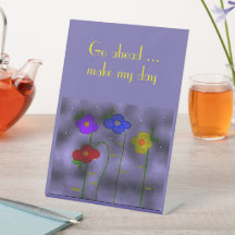 "Inspire Me" Pedestal Sign