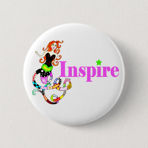 Inspire Mermaid "Girly" Button