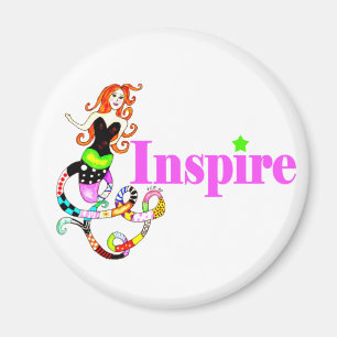 Inspire Mermaid "Girly" Magnet