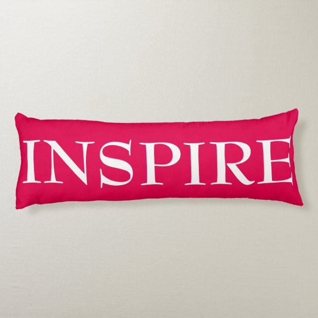 INSPIRE MOTIVATE Body Pillow (Back)