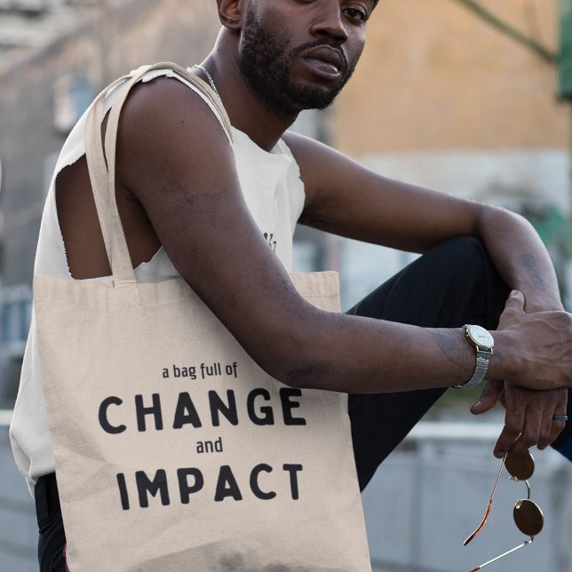 Inspire Motivate Empower Message  Tote Bag (Show the world that you're an agent of change, making a lasting impact wherever you go!)