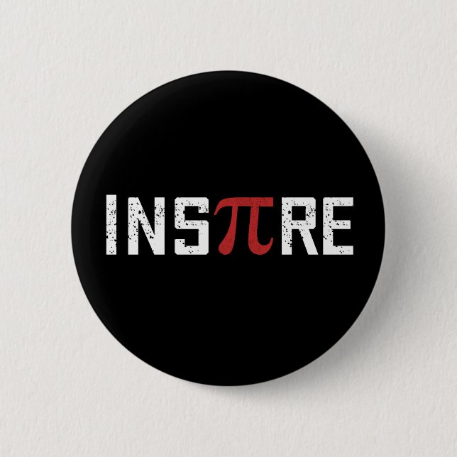 InsPire Pi day | Happy Pi day Math 6 Cm Round Badge (Front)